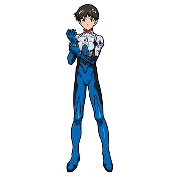 Neon Genesis Evangelion Shinji Ikari FiGPiN #333 | Classic Enamel Pin - BUCKET POPCORN